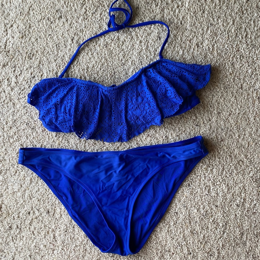 American Eagle Blue Swim Set